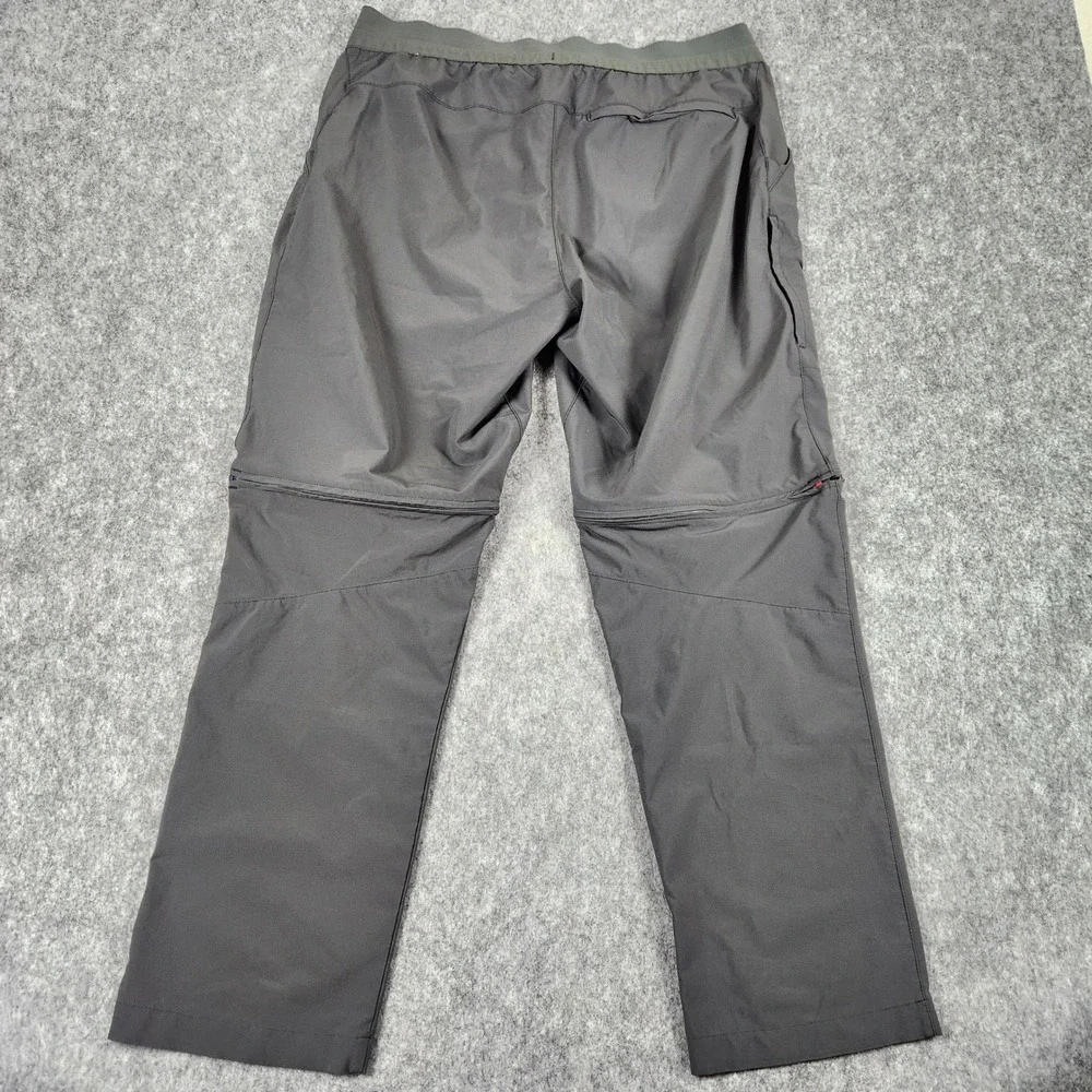 The North Face Paramount Convertible Pants Men 36 Grey Hiking Outdoor Zip Off
